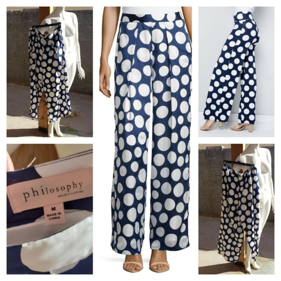 philosophy‎ Polka-Dot Palazzo Pant - Picture 1 of 1